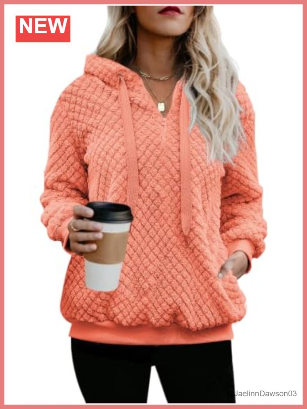 Sherpa Pullover Oversized Fuzzy Hoodie Fleece Sweatshirt 1/4 Zip Womens